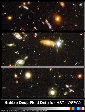 Detail Hubble Deep Field