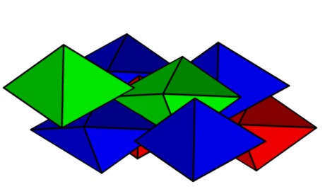 Tetraeder Ausschnitt N=16 aus dem Aufsatz von Chen et al., rotiert