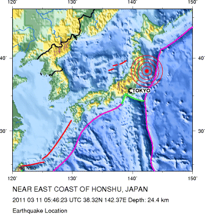 Erdbeben in Japan, 11 März 2011