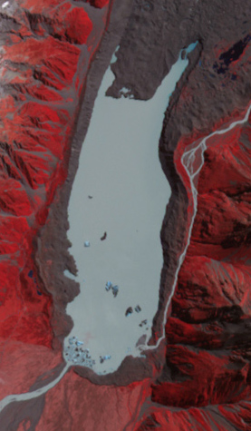 Zungenbecken des tasman Gletschers